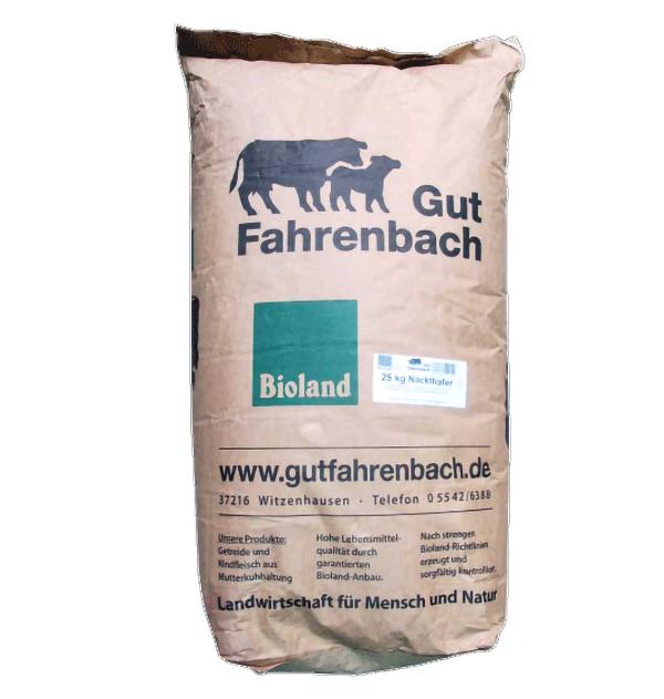 Produktfoto zu Hof Gut Fahrenbach Nackthafer 25kg