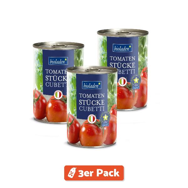 Produktfoto zu 3er Pack Bioladen* Cubetti Tomatenstückchen 400 g
