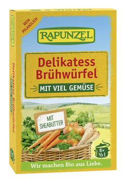 Rapunzel Gemüse-Brühwürfel Delikatess mit viel Gemüse 88g