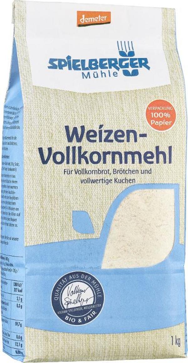 Produktfoto zu Spielberger Mühle Weizenvollkornmehl 1kg