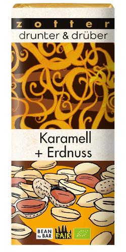 Zotter Karamell + Erdnuss 70g