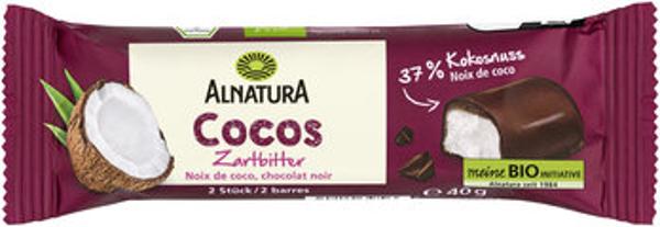 Produktfoto zu Alnatura Cocos Riegel Zartbitter 40g