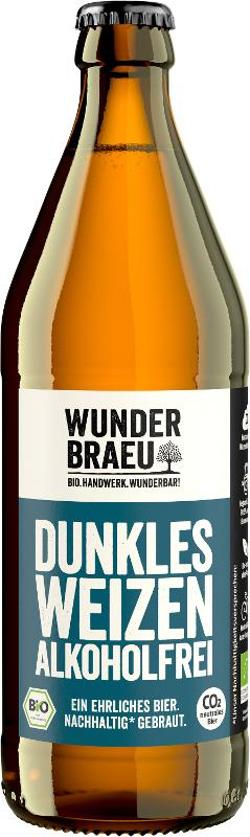 Wunderbräu Dunkles Weizen alkoholfrei 0,5l