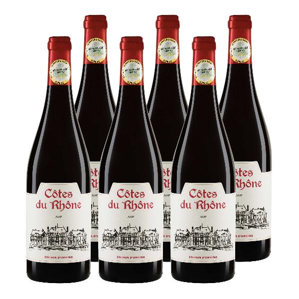 Produktfoto zu Kiste Côtes du Rhône  6*0,75L