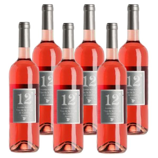 Produktfoto zu Kiste Bioladen 12° Grad Roséwein 6x0,75L