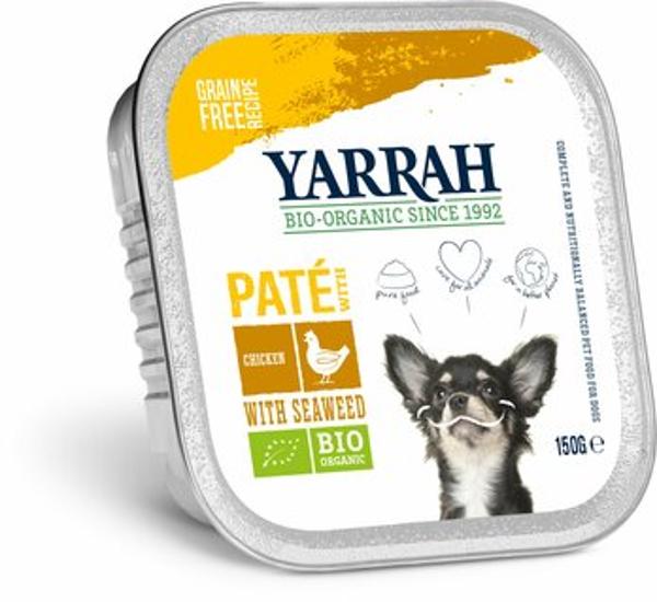 Produktfoto zu Yarrah Hund Paté Huhn mit Seetang 150g
