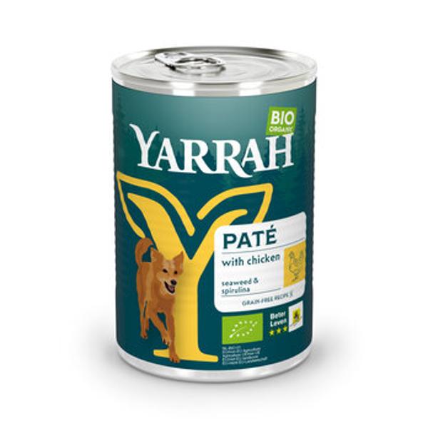 Produktfoto zu Yarrah Hund Paté Huhn mit Spirulina 405g