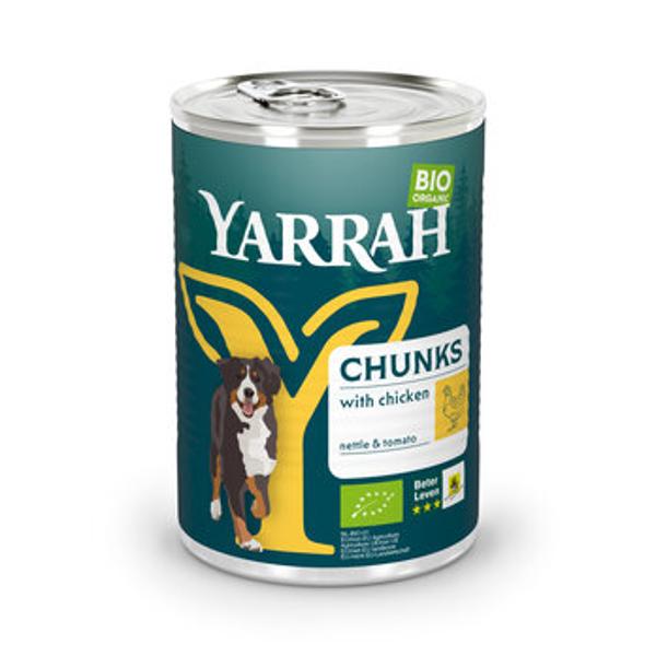 Produktfoto zu Yarrah Hund Chunks Huhn 405g