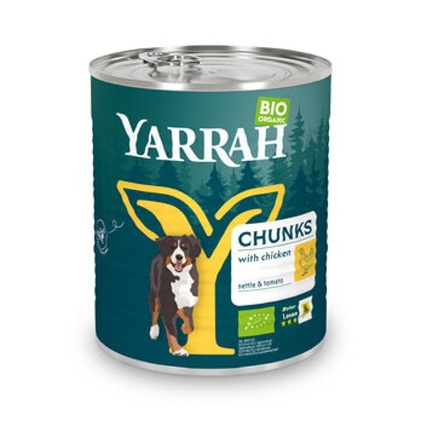 Produktfoto zu Yarrah Hund Chunks Huhn 820g