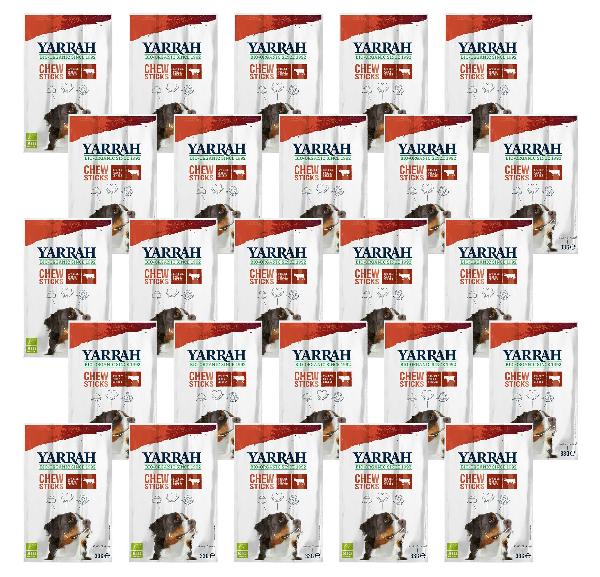 Produktfoto zu Yarrah Hunde Kaustange mit Rind 25x33g