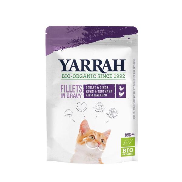 Produktfoto zu Yarrah Katzen Pouch Truthahnfilets in Soße 85g