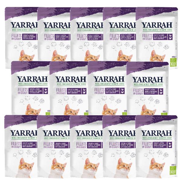 Produktfoto zu Yarrah Katzen Pouch Truthahnfilets in Soße 14x85g