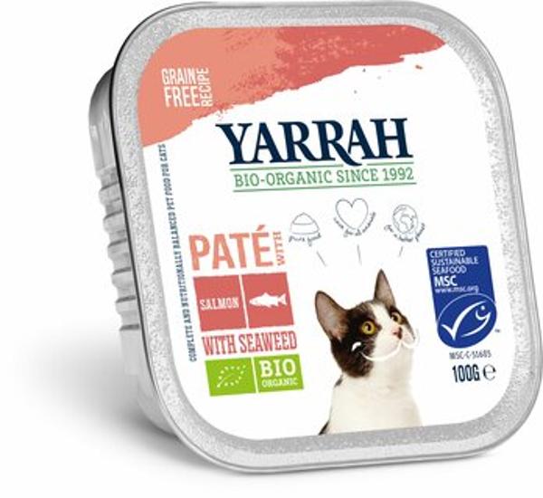 Produktfoto zu Yarrah Katzen Paté Lachs mit Meeresalge 100g