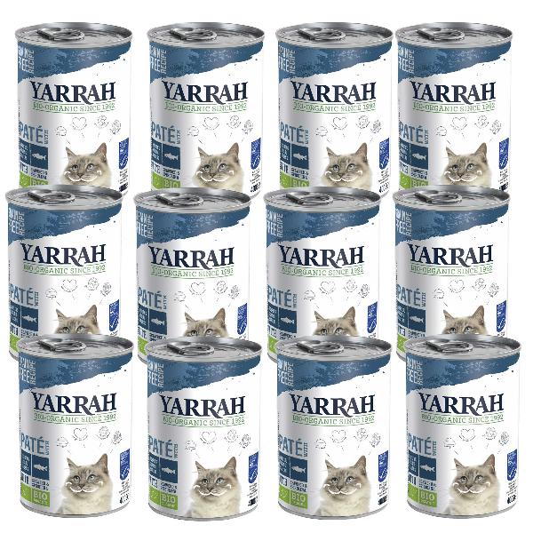 Produktfoto zu Yarrah Katzen Paté Fisch mit Spirulina 12x400g