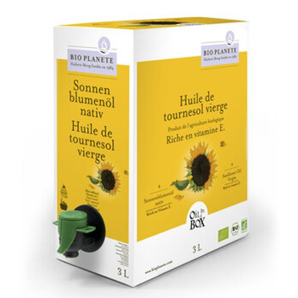 Produktfoto zu Bio Planète Sonnenblumenöl nativ Box 3 l