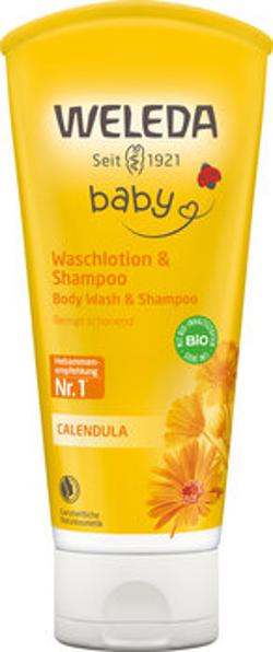 Weleda Baby Waschlotion & Shampoo Calendula 200ml