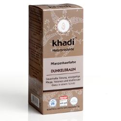 Khadi Pflanzenhaarfarbe Dunkelbraun 100g