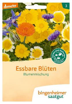 Bingenheimer Saatgut Blumenmischung essbare Blüten Samen