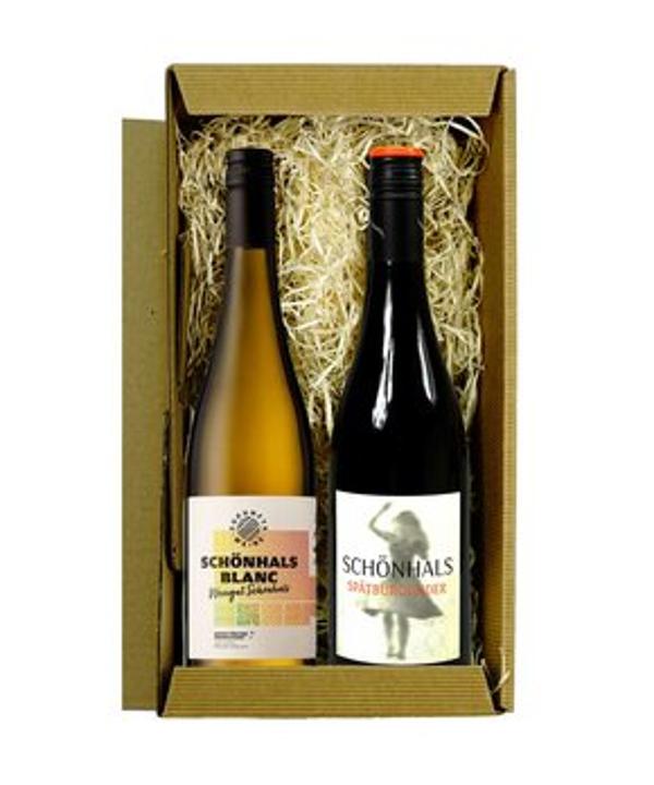 Produktfoto zu Wein Geschenkset Cabernet blanc _ Spätburgunder Schönhals