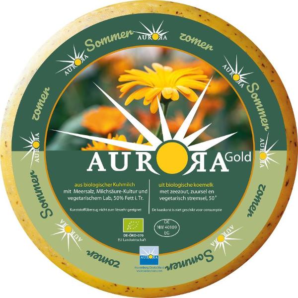 Produktfoto zu Aurora Gold Sommerkäse mit Kornblumen