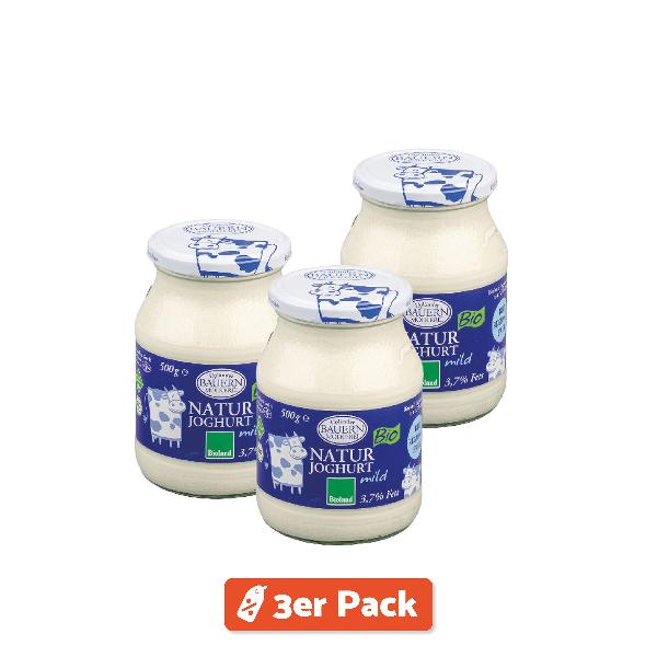 Produktfoto zu 3er Pack Upländer Joghurt 3,7%