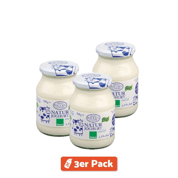 Produktfoto zu 3er Pack Upländer Joghurt 1,5%