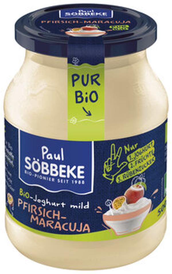 Produktfoto zu Söbbeke Joghurt Pur Bio Pfirsich-Maracuja 3,8% 500g