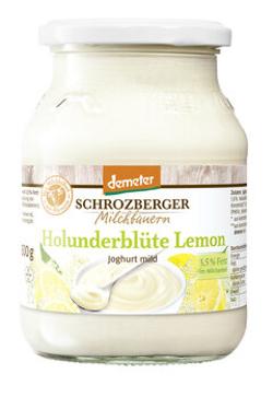 Schrozberger Joghurt Holunderblüte-Lemon 3,7% 500g