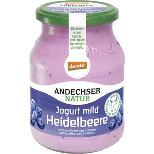 Produktfoto zu Andechser Joghurt Heidelbeere 500g