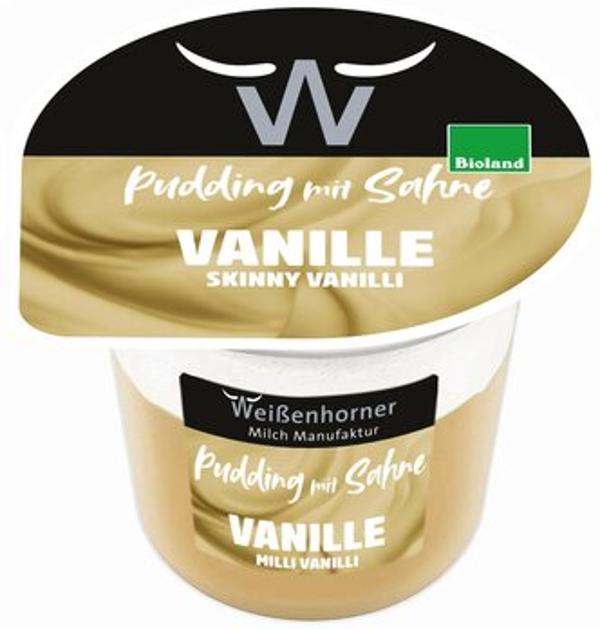 Produktfoto zu Weißenhorner Pudding mit Sahne Vanille 175g