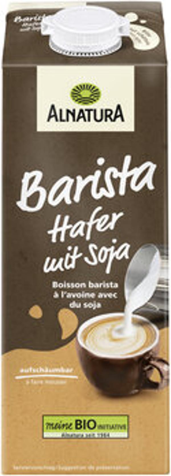 Produktfoto zu Alnatura Barista Hafer mit Soja 1L