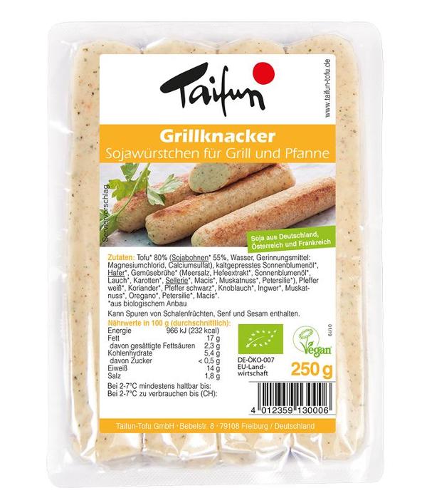Produktfoto zu Taifun Tofu Grillknacker 250g