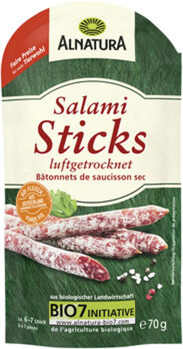 Produktfoto zu Alnatura Salami Sticks luftgetrocknet 70g