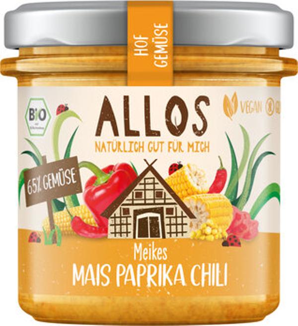 Produktfoto zu Allos Hofgemüse Mais Paprika Chili 135g