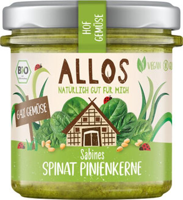 Produktfoto zu Allos Hofgemüse Spinat Pinienkerne 135g