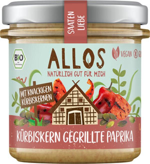 Produktfoto zu Allos Saatenliebe Kürbiskerne gegrillte Paprika 135g