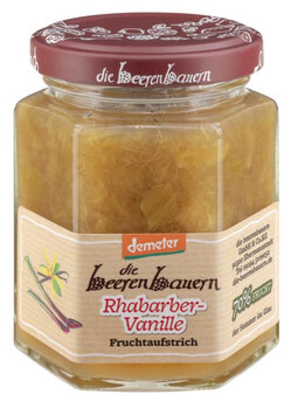 Produktfoto zu Die Beerenbauern Rhabarber Vanille Fruchtaufstrich 200g