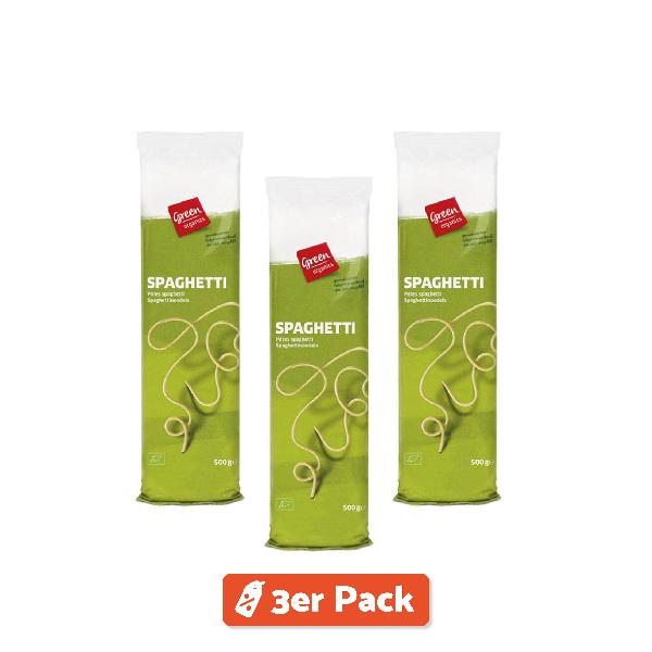Produktfoto zu 3er Pack green Spaghetti 500g
