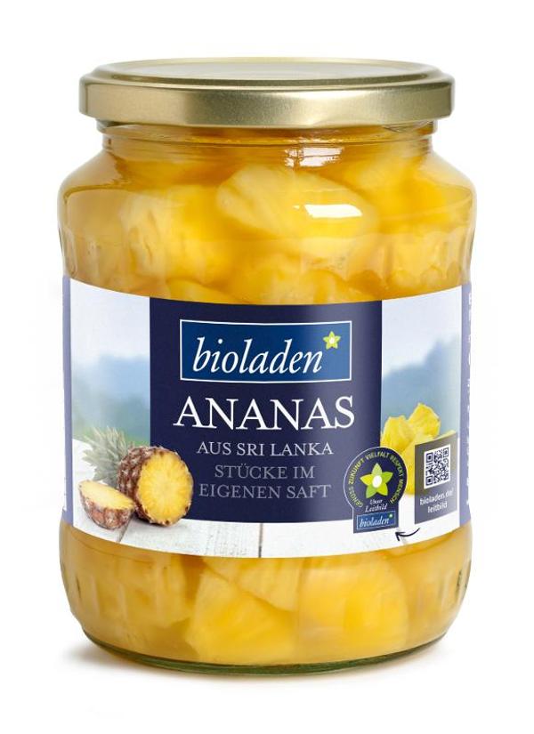 Produktfoto zu Bioladen* Ananas Stücke 720ml