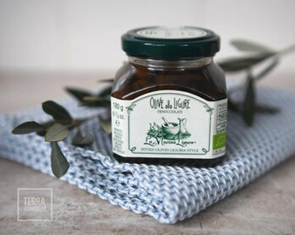 Produktfoto zu La Macina Ligure Olive alle Ligure, entsteint 180g