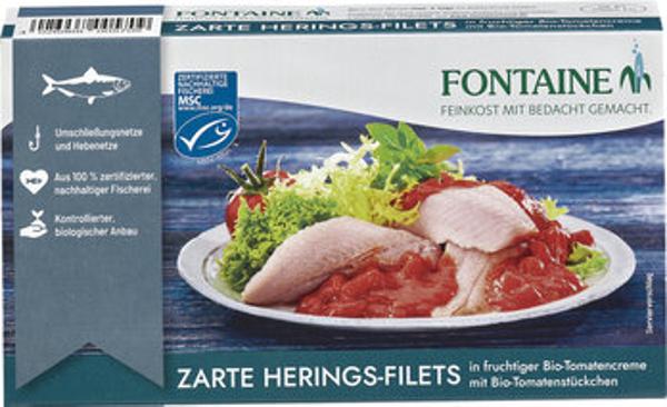 Produktfoto zu Fontaine Heringsfilet in Tomatensauce 200g