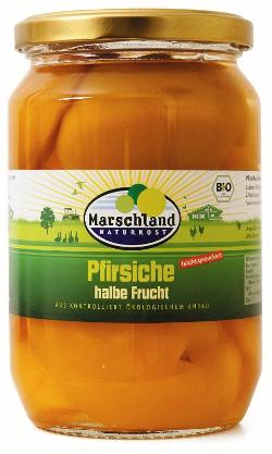 Marschland Pfirsiche im Glas 680 ml