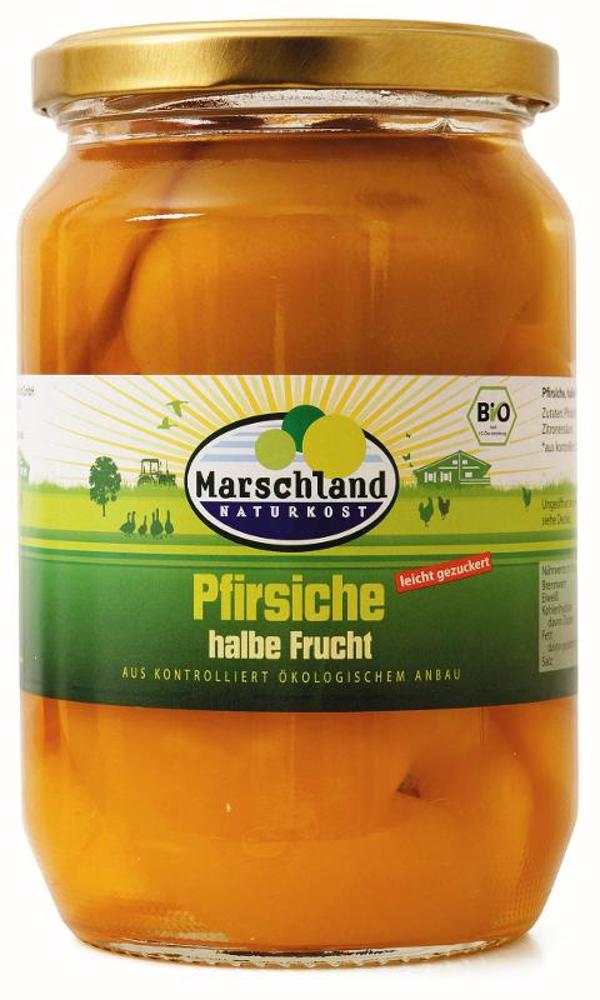 Produktfoto zu Marschland Pfirsiche im Glas 680 ml