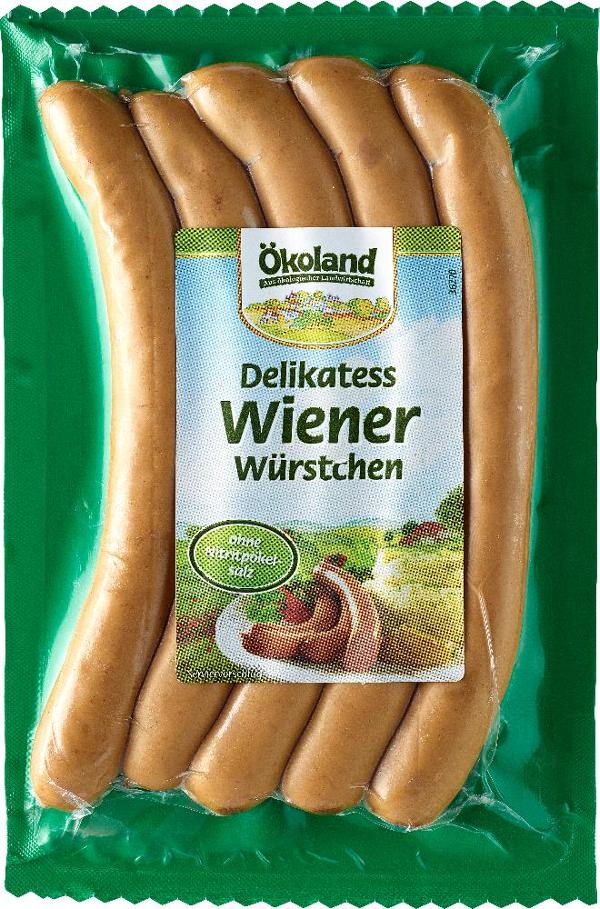 Produktfoto zu Ökoland Delikatess Wiener 5 Stück 200g