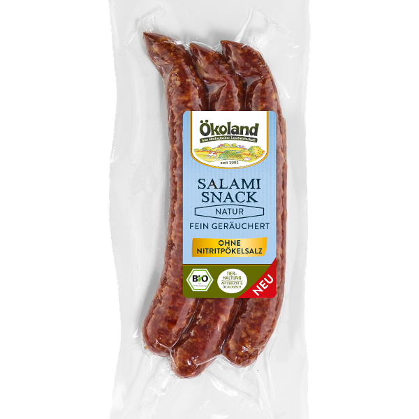 Produktfoto zu Ökoland Salami-Snack Natur 120g
