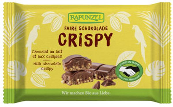 Produktfoto zu Rapunzel Vollmilch Schokolade Crispy HIH