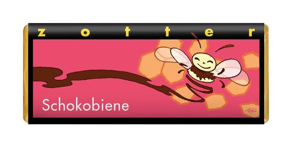 Produktfoto zu Zotter SchokoBiene mit Honigblättchen 70g