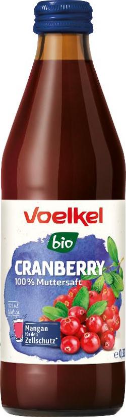 Kiste Voelkel Cranberry Saft pur 12x0,33l