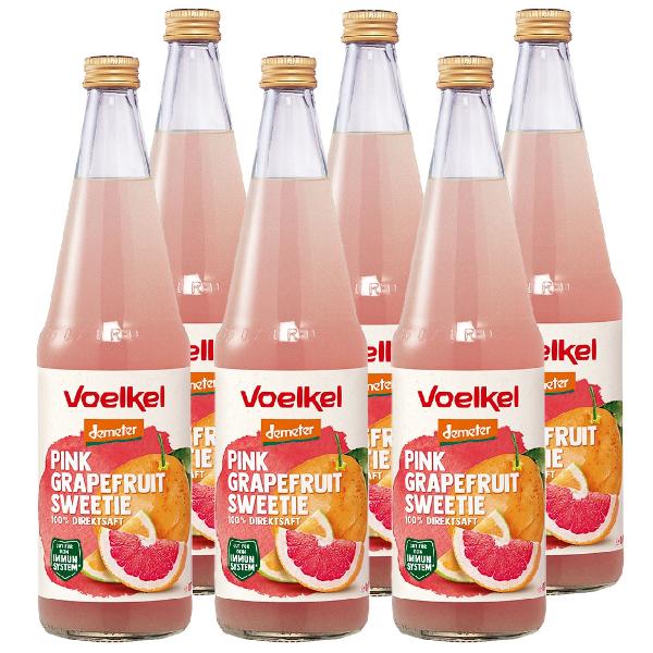 Produktfoto zu Kiste Voelkel Pink Grapefruit Saft Voelkel 6x0,7l