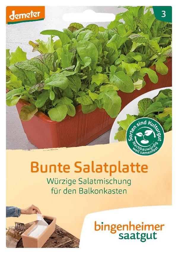 Produktfoto zu Bingenheimer Saatgut Bunte Salatplatte